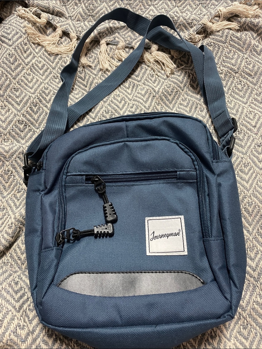 Men's Crossbody Shoulder Bag in Navy